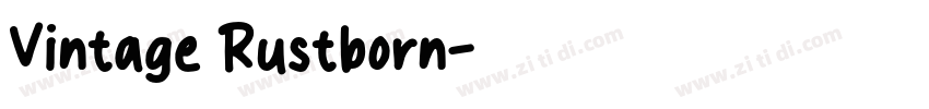 Vintage Rustborn字体转换